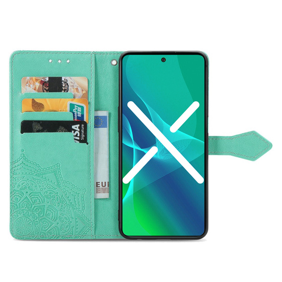 Flip case for Oppo A98 5G, Mandala, grünes