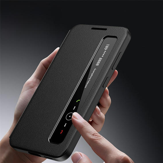 Smart View Window Leather Case for Samsung Galaxy S25 FE