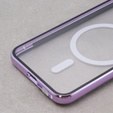Magnetic Dual Glass MagSafe case for Samsung Galaxy S23, purple