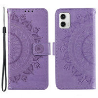 Flip case for Motorola Moto G73 5G, Mandala Flower, purple