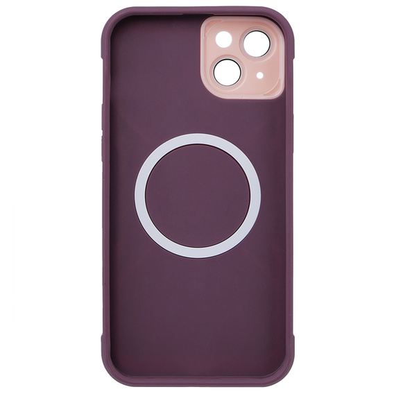 Case for iPhone 15 Plus, ERBORD Armor Mag, maroon