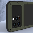 Love Mei Case for iPhone 14 Pro, armored with glass, green
