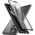 Case for Samsung Galaxy S22 Ultra, Magnetic Dual Glass, black