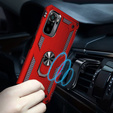 Armor Case for Xiaomi Redmi Note 10 / 10S, Nox Case Ring, red