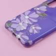 Case for Samsung Galaxy A14 4G/5G, Suritch Full Body Flowers, purple