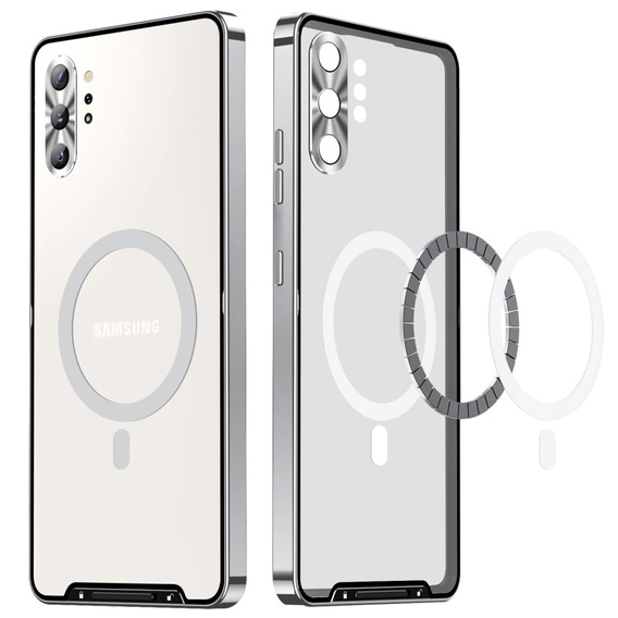 Camera Protection Case for Samsung Galaxy Note 10+ Plus, CamShield MagSafe, transparent / silver