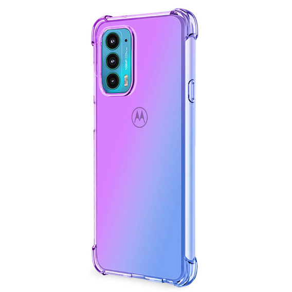 Case for Motorola Moto Edge 30, Gradient Dropproof, blue