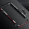 Case LUPHIE for iPhone 14, Armor Bumper, black / red