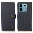 KHAZNEH RFID case for Xiaomi Redmi Note 13 Pro 5G, Litchi Texture, blue