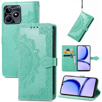 Flip case for Realme Note 50, Mandala, green