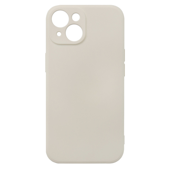 Case for iPhone 15 Plus, Silicone Lite, beige