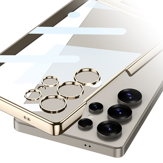 Case for Samsung Galaxy S25 Ultra, GKK Kickstand Hard Case, gold