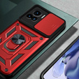 Case fordo Motorola Edge 30 Ultra 5G, CamShield Slide, red