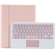 Case + keyboard Lenovo Tab P11 J606F / Tab P11 5G, TouchPad Keyboard, pink rose gold