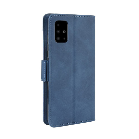 Flip case for Samsung Galaxy A51, Card Slot, blue