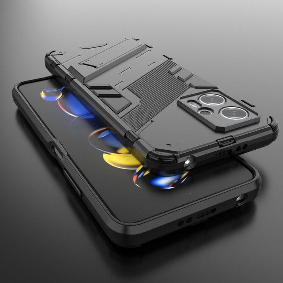 Case for Xiaomi Poco X4 GT 5G, Military kickstand, black