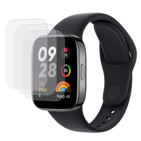 3x ERBORD hydrogel film for Xiaomi Redmi Watch 3
