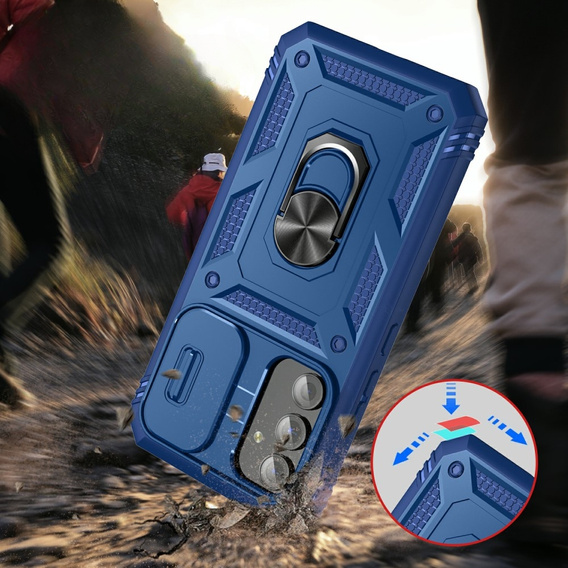 Case for Samsung Galaxy A54 5G, CamShield Slide, blue