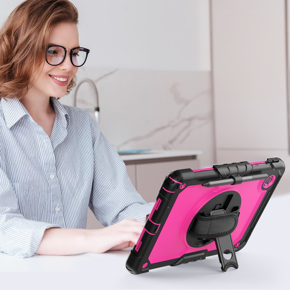 Armored Case for Lenovo Tab M11, protective 360 with stylus slot, pink