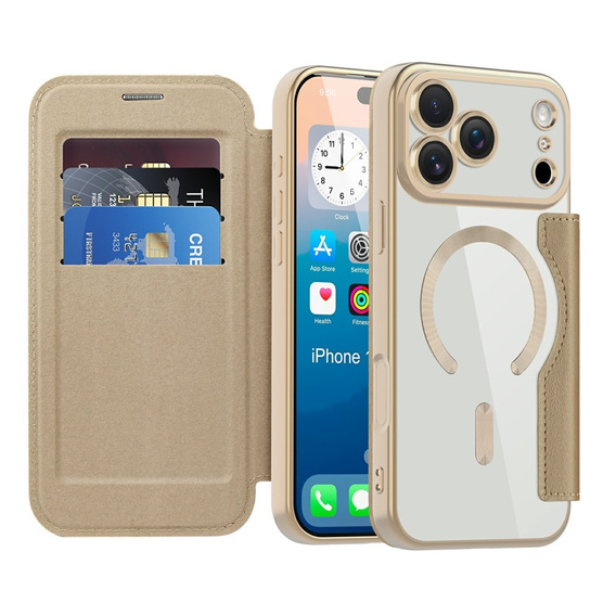 Wallet MagSafe RFID flip case with camera protection for iPhone 17 Pro Max