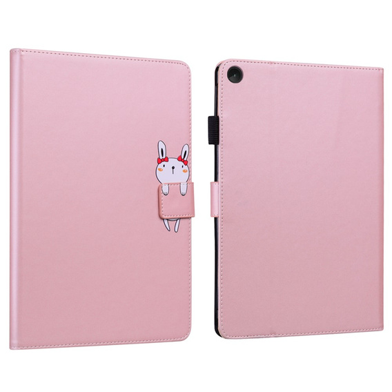 Case for Lenovo Tab M10 Plus 10.6 Gen 3, with flap, animal, pink