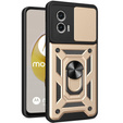 Case for Motorola Moto G73 5G, CamShield Slide, gold
