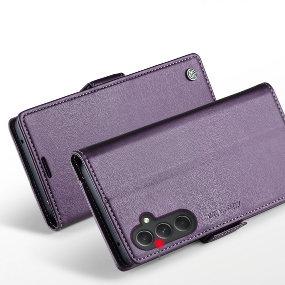CASEME flip case for Samsung Galaxy A54 5G, Litchi Wallet, purple