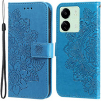 Flip case for Xiaomi Redmi 13C / Poco C65, Mandala Flower, blue
