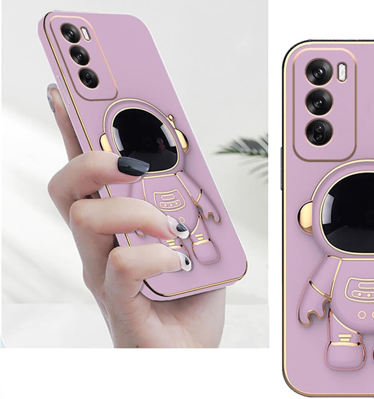 Case for Oppo Reno 12 Pro, Astronaut, purple