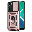Case for Samsung Galaxy S21 FE, CamShield Slide, pink rose gold