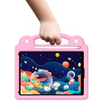 Children's case for iPad 10.2" 2021/2020/2019 (9/8/7 gen.) / Air 10.5" 2019 (3 gen.), Cute Patterns, with stand, pink