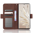 Flip case for Honor 70 5G, Card Slot, brown