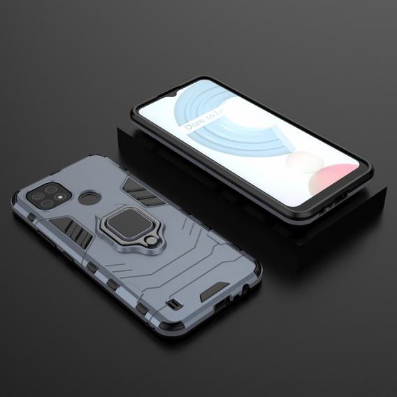 Case for Realme C21, Kickstand Ring, blue
