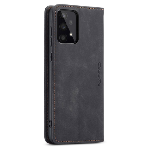 CASEME case for Samsung Galaxy A53 5G, Leather Wallet Case, black