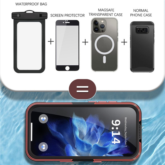 SHELLBOX GTM IP68 waterproof case with MagSafe for iPhone 17 Pro