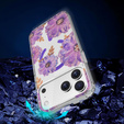 Magnetic case with floral laser pattern for iPhone 17 Pro