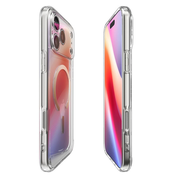 Spigen case for iPhone 17 Pro, Ultra Hybrid MagSafe, Clear / Gold