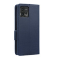Flip case for Motorola Moto G72, Wallet Thin Magnet, dark blue