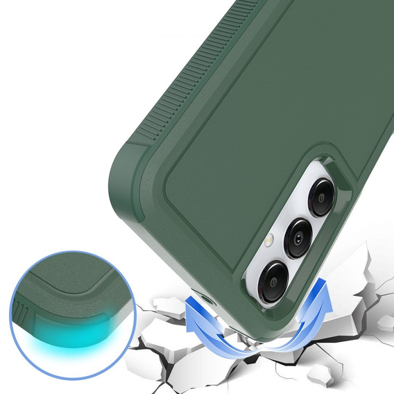Armored Case for Samsung Galaxy A05s 4G, Dual Shockproof, green