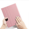 Case + keyboard iPad 10.2 7/8/9 gen 2019/2020/2021, Keyboard Cover Pen Slot, pink rose gold