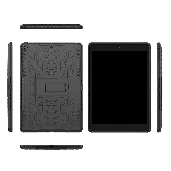 Case for iPad 10.2 2021 / 2020 / 2019, Tire Armor, black