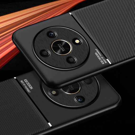 Case for Honor Magic 6 Lite 5G, with magnetic grip plate, black