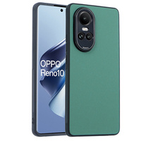 Leather case for Oppo Reno 10 / 10 Pro, leather hybrid, green