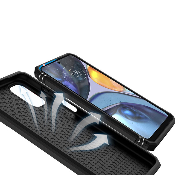 Case forMotorola Moto G22, CamShield Slide, black