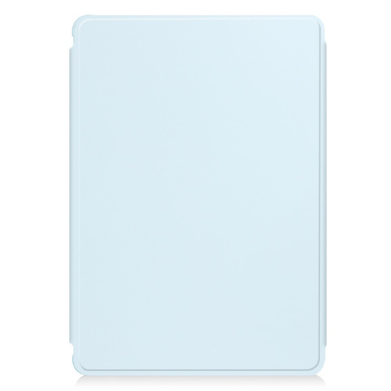 Keyboard case for Samsung Galaxy Tab A9+, Rotary 360° Leather, light blue