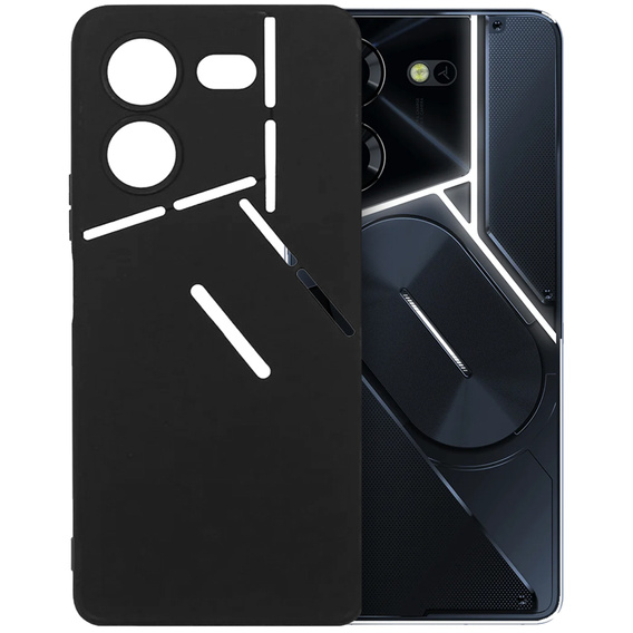 Thin Case for Tecno Pova 5 Pro, Slim, black