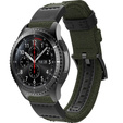 Canvas+Leather strap 20mm - Army Green