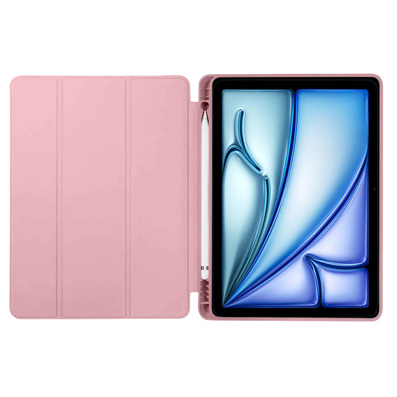 Case for iPad Air 13" 2025/2024 (7/6 gen.), Smartcase with stylus space, pink