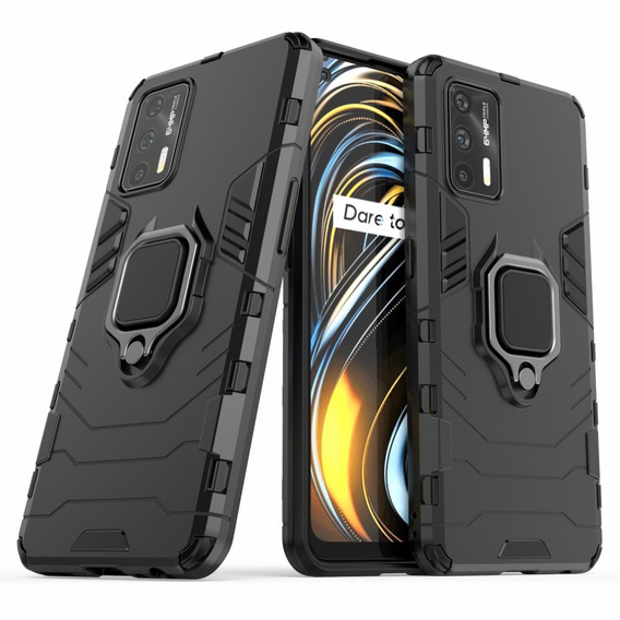 Case for Realme GT 5G, Kickstand Ring, black