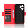Flap case for Oppo Reno 14F, Card Slot, wallet, red